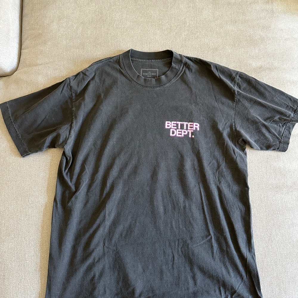 GBT Gray Men Workout Pump Tee Shirt Size Large